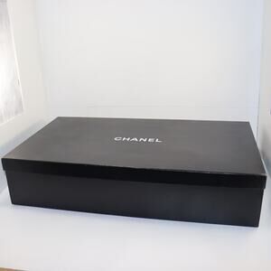 Chanel Black Boot Box 23x13x5 Large Gift or Storage Box